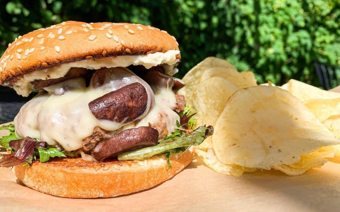Mushroom Swiss Burger