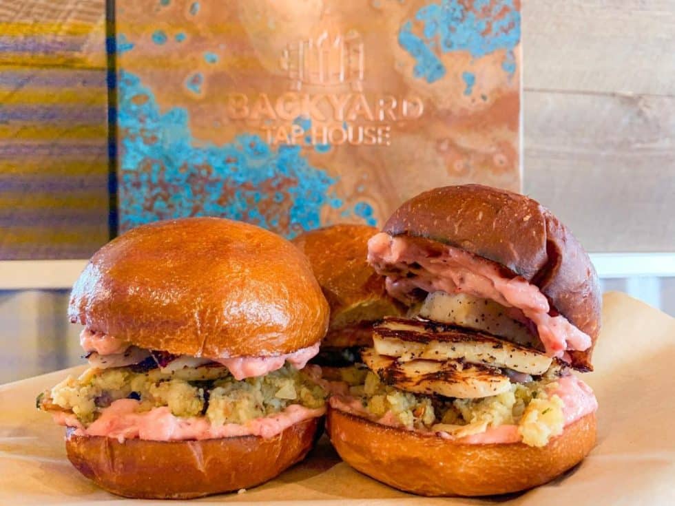 Turkey Cranberry Sliders • Backyard Tap House