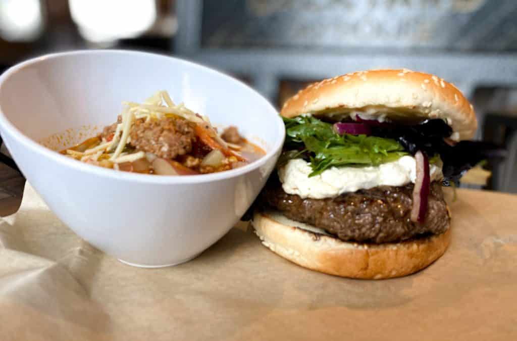 Bacon Goat Cheese Burger