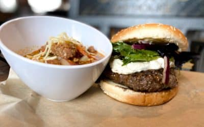 Bacon Goat Cheese Burger