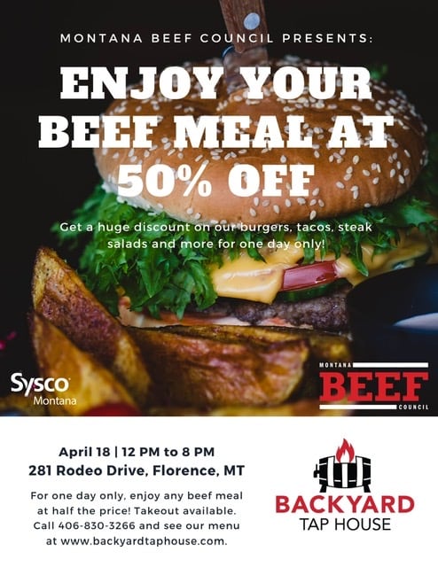 Montana Beef Council 50% Off Promotion