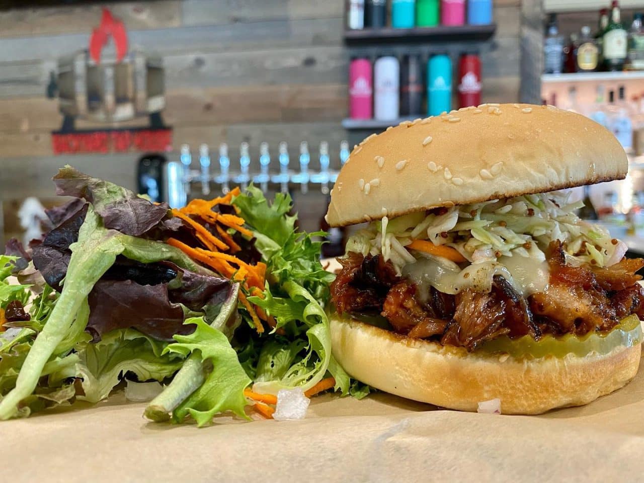BBQ Pulled Pork Sammich July Feature • Backyard Tap House