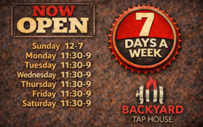 Now Open 7 Days a Week